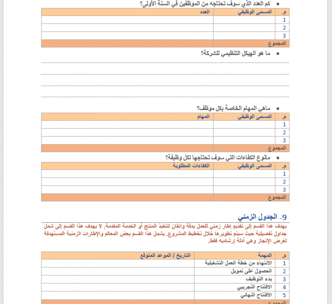نموذج دراسة جدوى مشروع خدمي نموذج دراسة جدوى مشروع خدمي